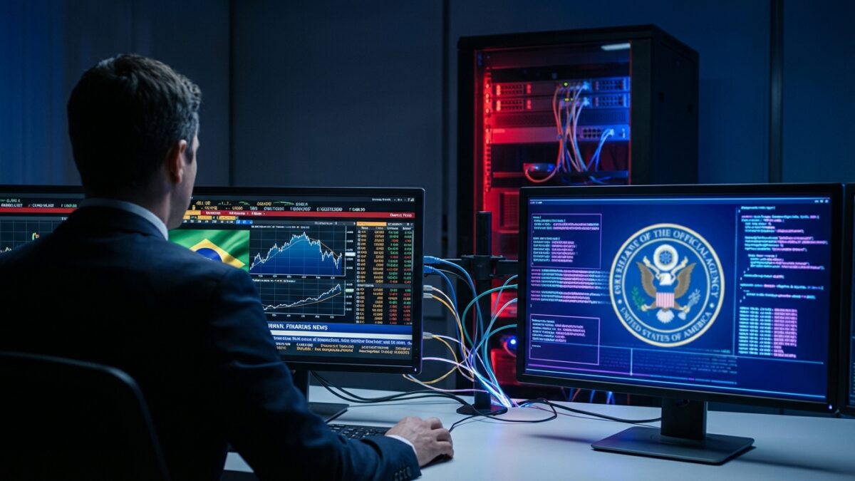 ブラジルで銀行関係者によるFBI情報などへの不正アクセス事件が発覚、市況速報の一項目として報じられる
