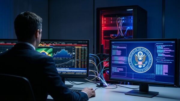 ブラジルで銀行関係者によるFBI情報などへの不正アクセス事件が発覚、市況速報の一項目として報じられる