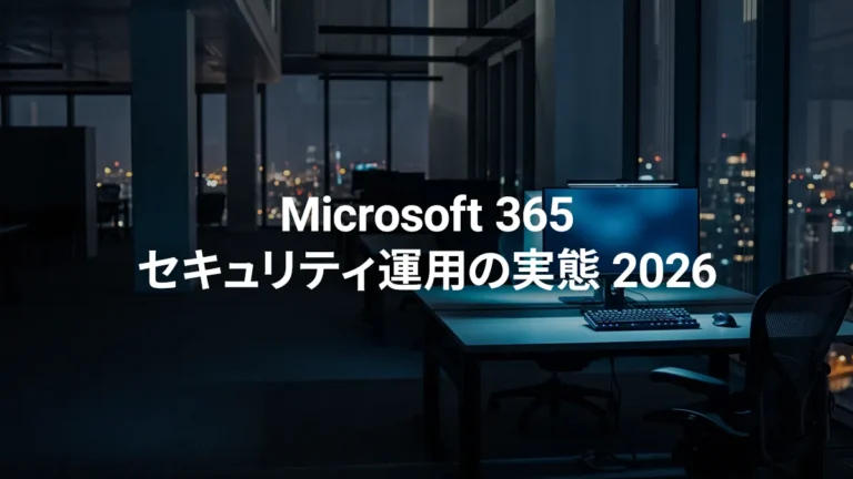 Microsoft 365 セキュリティ運用の実態 2026